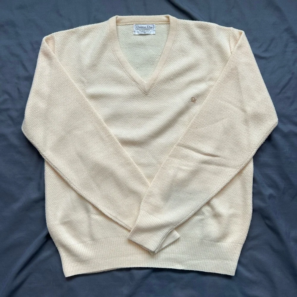 Vintage Christain Dior Cashmere Sweater (GREAT CONDITION) - Picture 1 of 9